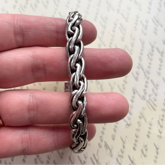 Heavy Mens/Unisex Sterling Silver Chain Bracelet 8” - Picture 2 of 9